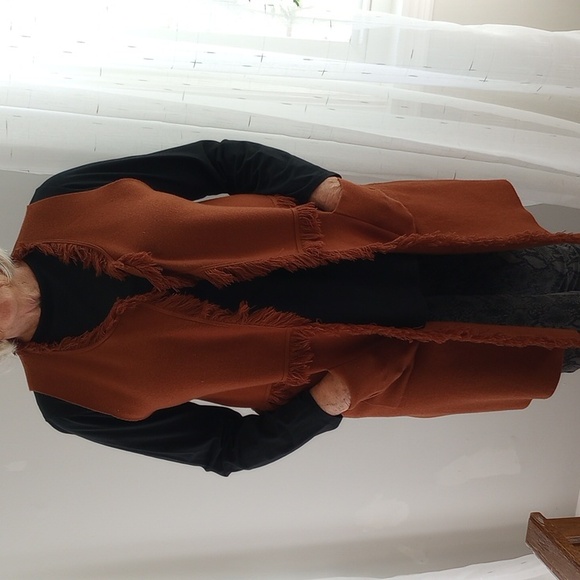 Sisters Sweaters - Women's Rust Sleeveless Sweater Vest